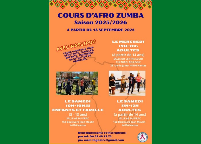 Cours d'Afro Zumba - avec Nassirou